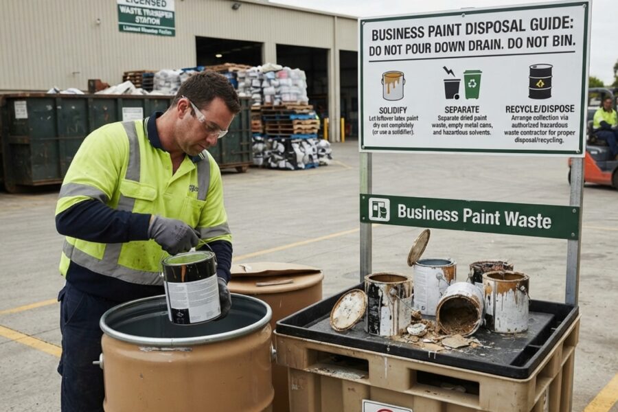 Business Paint Disposal Guide