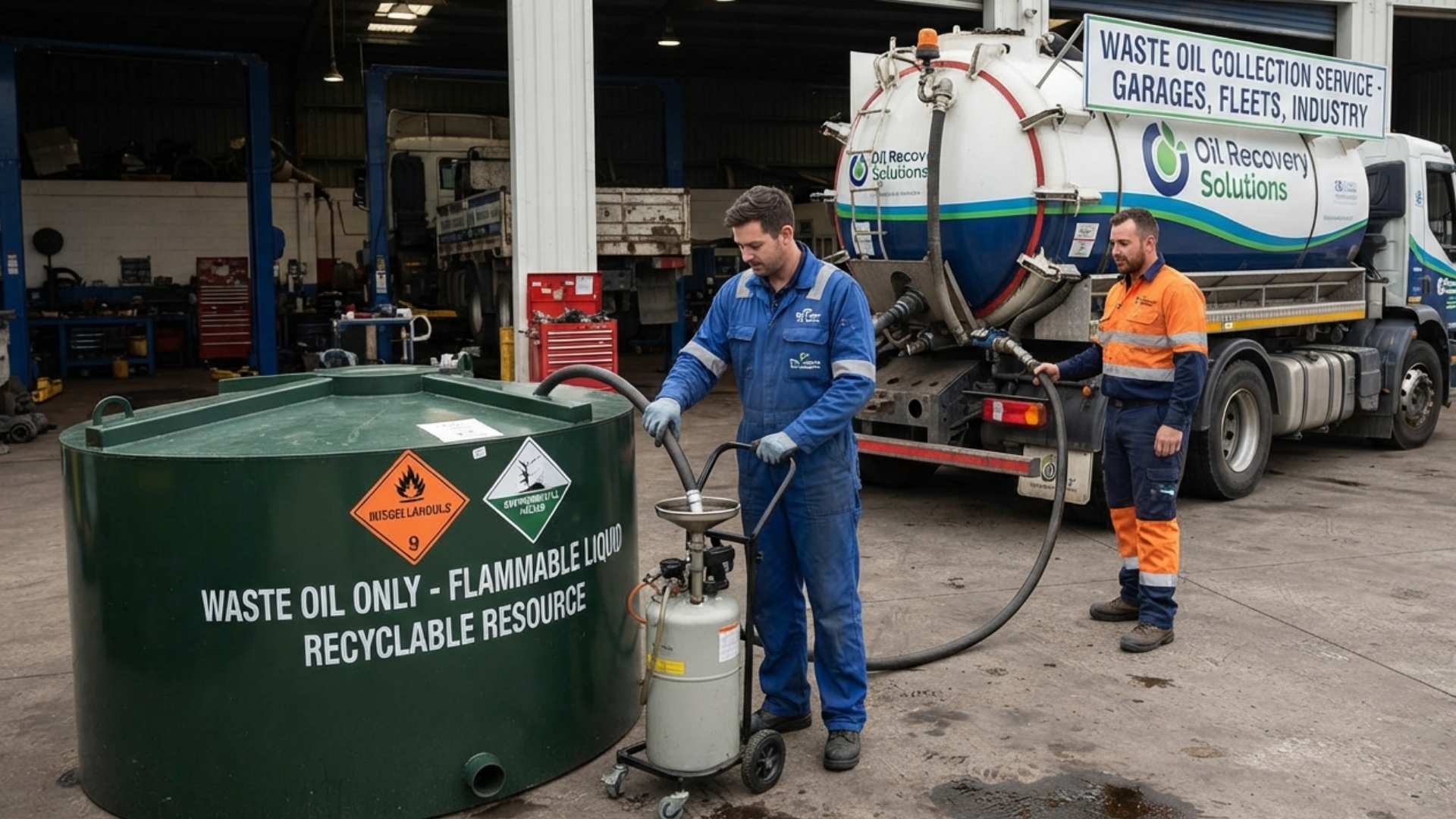 Waste Oil Is A Resource Wearing A Hazard Label: Collections For Garages, Fleets And Industry