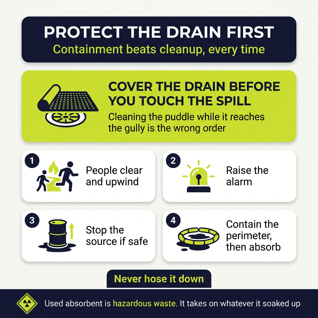 Protect the Drain First Chemical Spill Containment