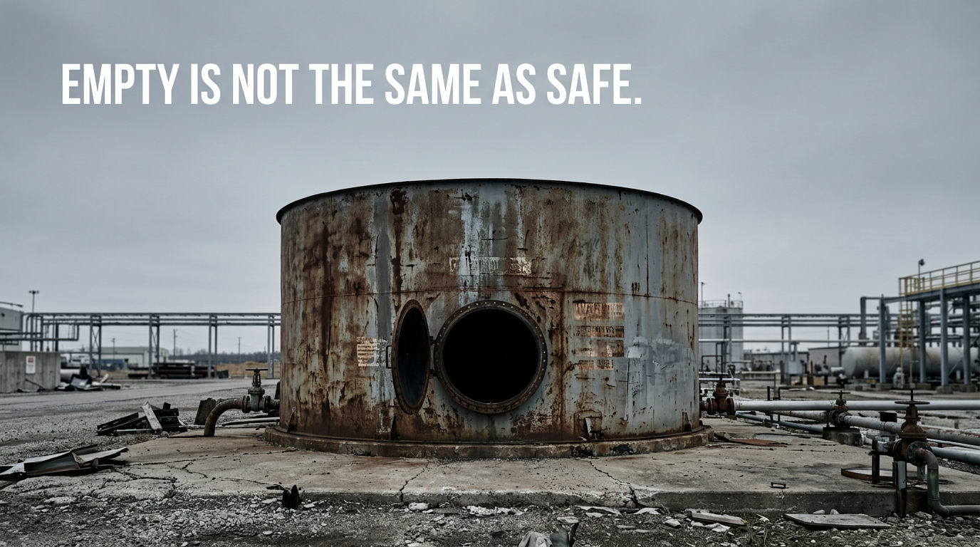 The Tank Is Empty. That Is Not The Same As Safe.
